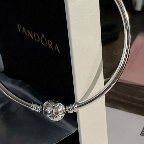 Authentic Pandora Moments Limited Edition Stars & Galaxy Bangle 590009C01-19 - Picture 2 of 8